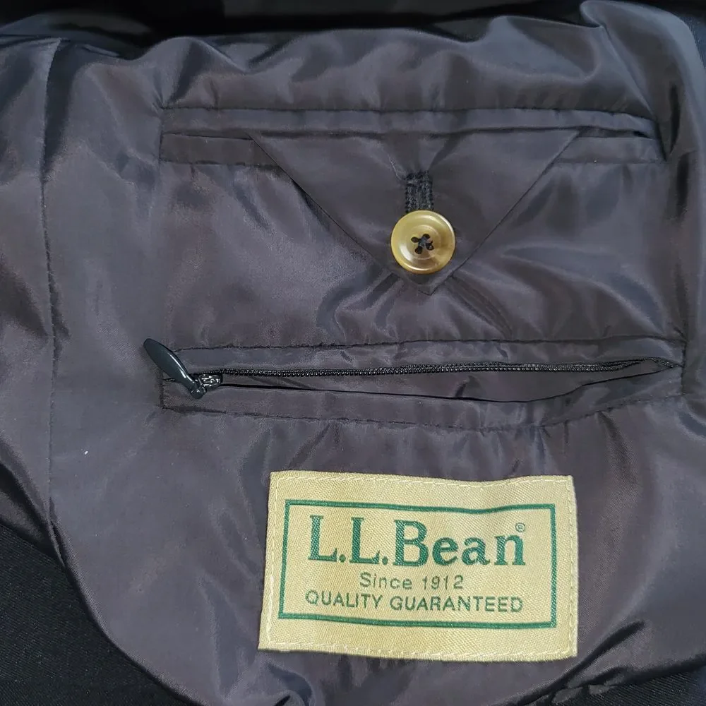 NEW L L Bean Classic Navy Blazer with Gold Buttons 40 Tall